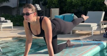 I Tried Aqua Yoga: See Photos